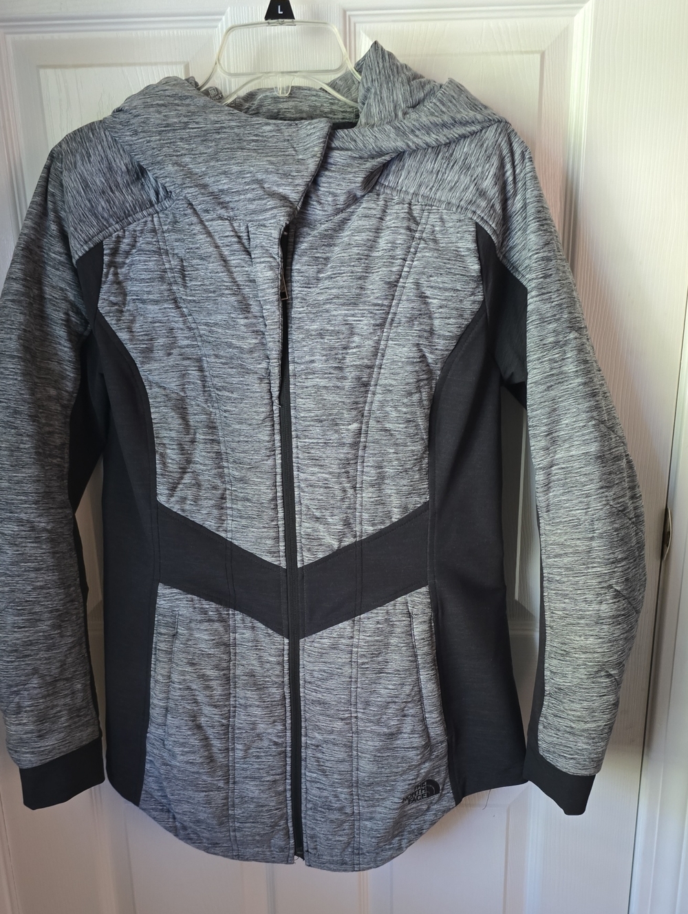 The North Face Gray & Black Hooded Utility Jacket